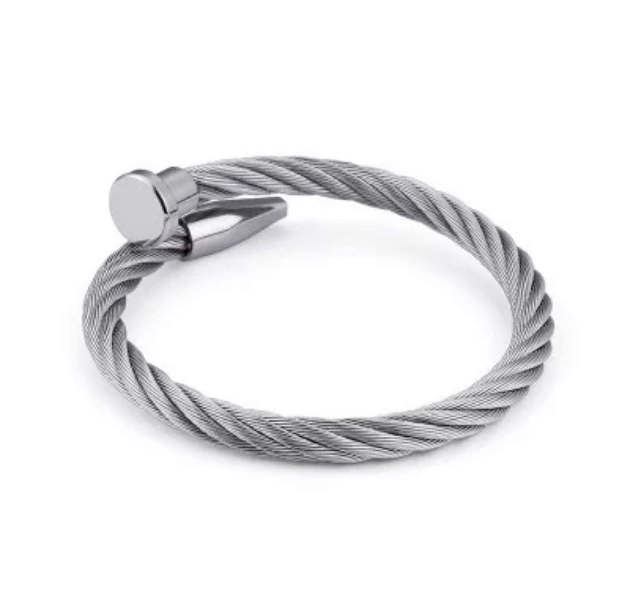 Rope bracelet wire bracelets spiked bracelet