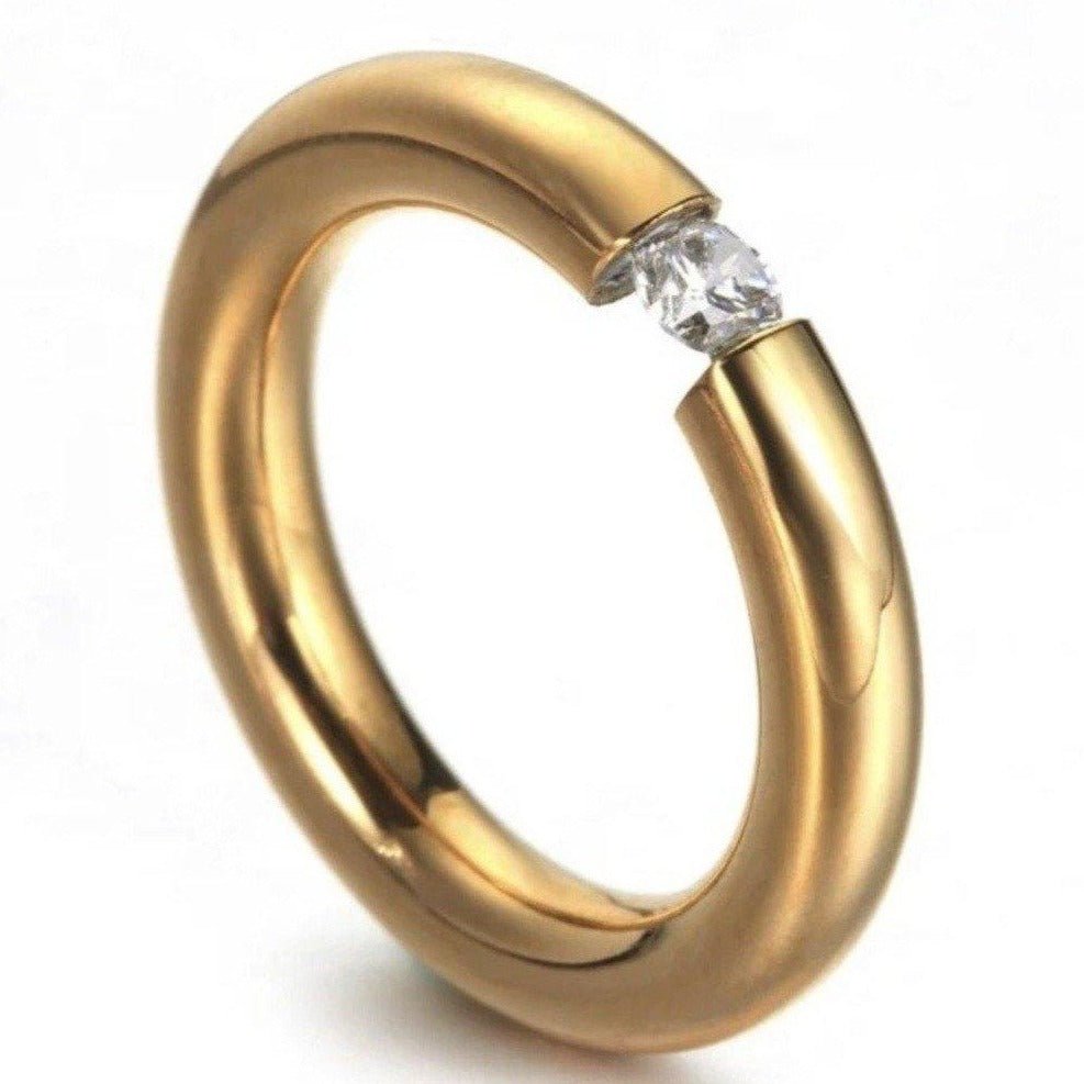 18k Gold Phantom Diamond Engagement Statement Ring - 1 Øak