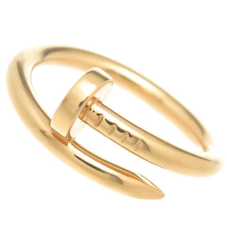 Nail Ring Women's Gold Nail Ring Love Band Dainty Gold Ring