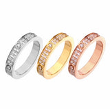 3 Gold Rings Dainty Workwear rings