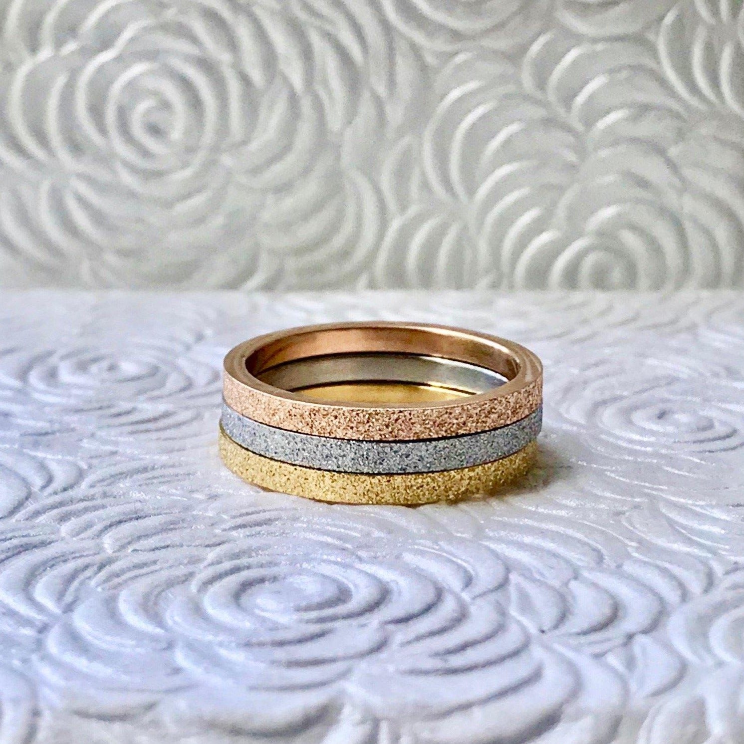 Womens Dainty Everyday Ring Stacking Set