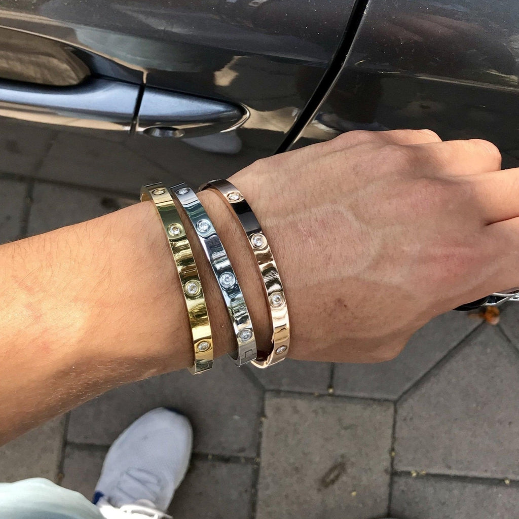 Mens Cartier Love Cuff Wrist Cartier Bracelet Mens Used CARTIER