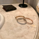 Louis Vuitton Wallet and trio set of gold cuff pave bracelets