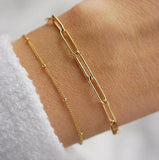 18k-gold-paper-clip-bracelet